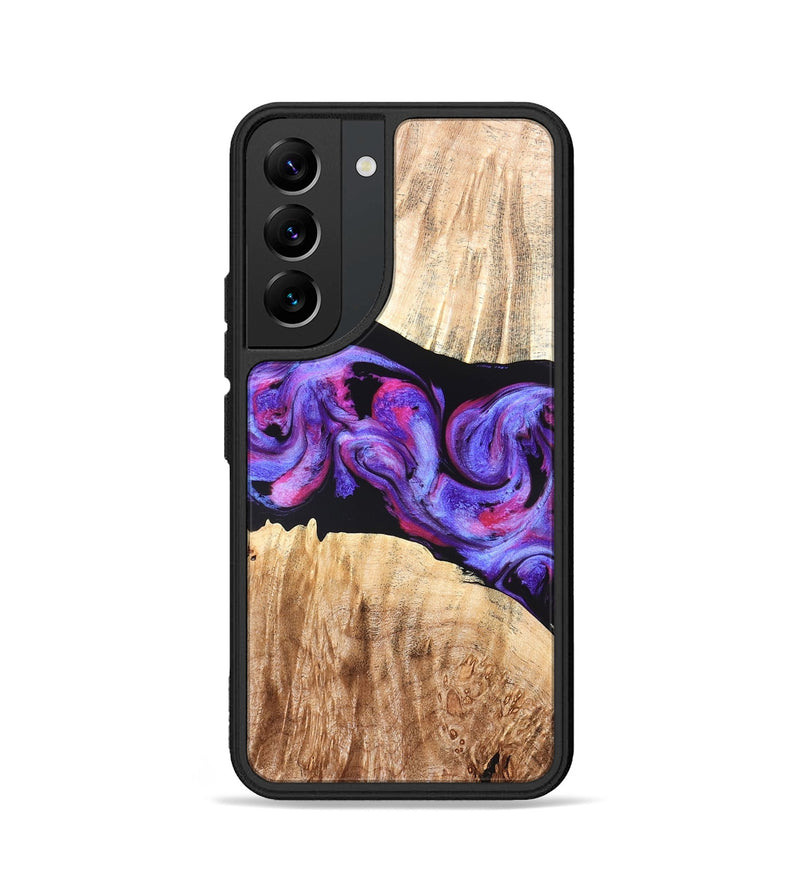 Galaxy S22 Wood Phone Case - Hilary (Purple, 825764)
