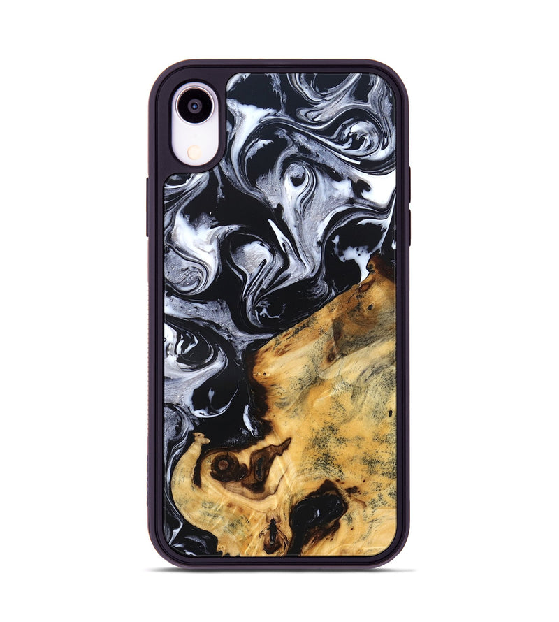 iPhone Xr Wood Phone Case - Adrien (Black & White, 825772)