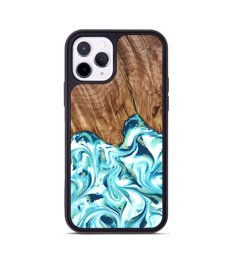 iPhone 11 Pro Wood Phone Case - Austyn (Green, 825776)
