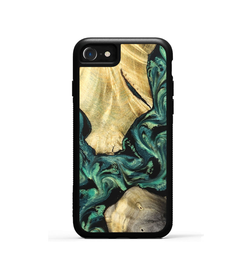 iPhone SE Wood Phone Case - Mettie (Green, 825819)