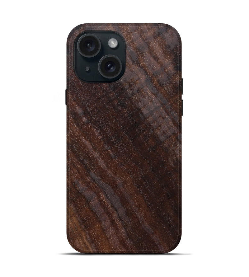 iPhone 15 Wood Live Edge Phone Case - Verona (Solid Wood, 825852)