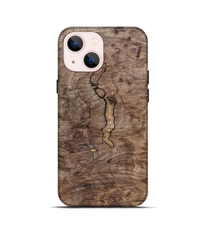 iPhone 13 mini Wood Live Edge Phone Case - Luisa (Solid Wood, 825854)