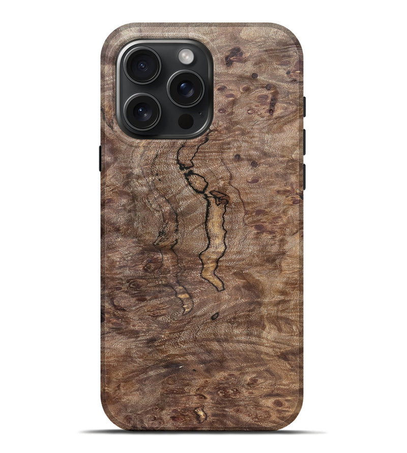 iPhone 16 Pro Max Wood Live Edge Phone Case - Luisa (Solid Wood, 825854)