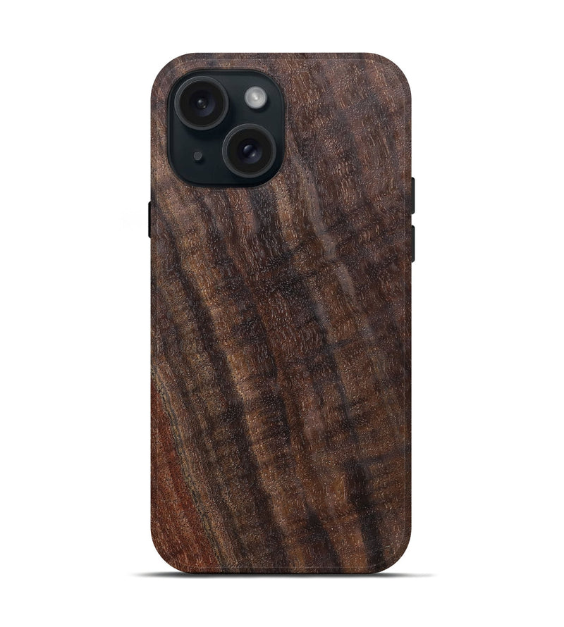 iPhone 15 Wood Live Edge Phone Case - Jasmine (Solid Wood, 825855)