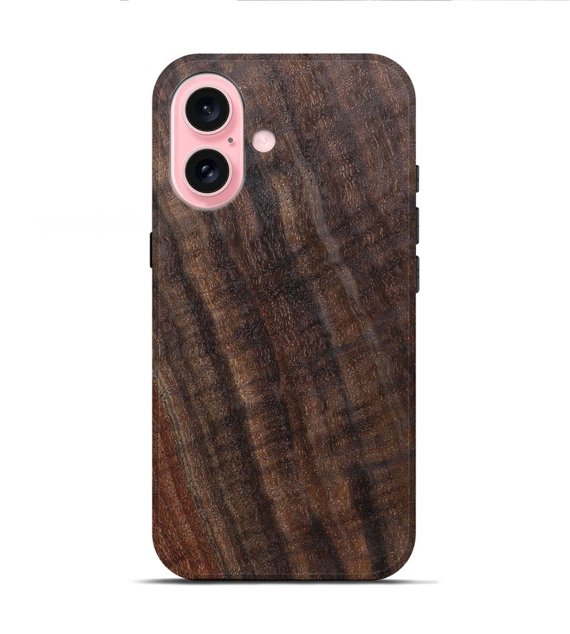 iPhone 16 Wood Live Edge Phone Case - Jasmine (Solid Wood, 825855)