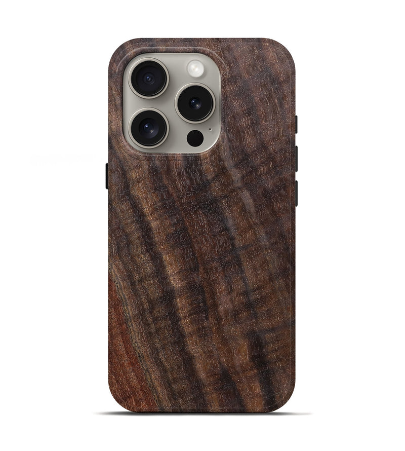 iPhone 16 Pro Wood Live Edge Phone Case - Jasmine (Solid Wood, 825855)