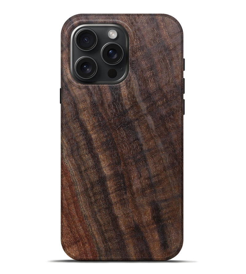 iPhone 16 Pro Max Wood Live Edge Phone Case - Jasmine (Solid Wood, 825855)