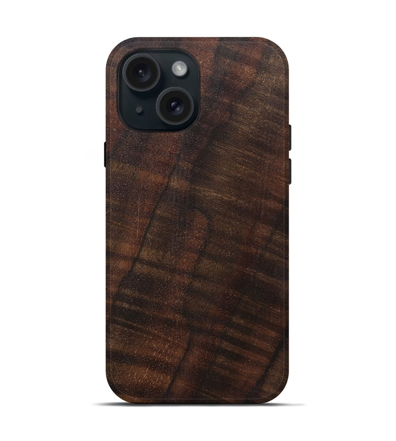 iPhone 15 Wood Live Edge Phone Case - Thalia (Solid Wood, 825856)