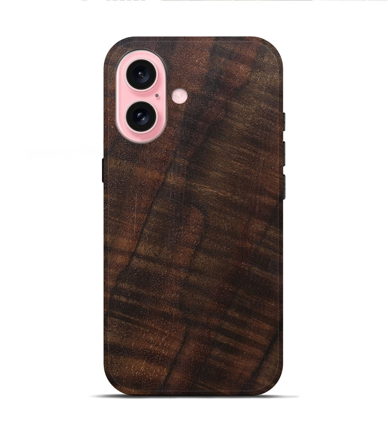 iPhone 16 Wood Live Edge Phone Case - Thalia (Solid Wood, 825856)
