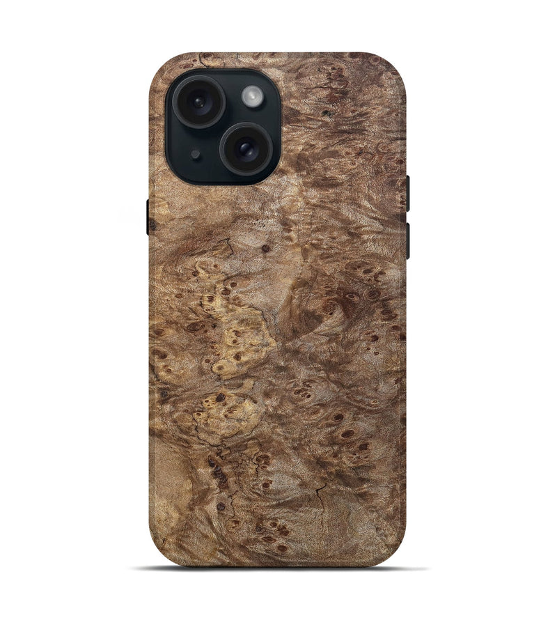iPhone 15 Wood Live Edge Phone Case - Ashlynn (Solid Wood, 825857)