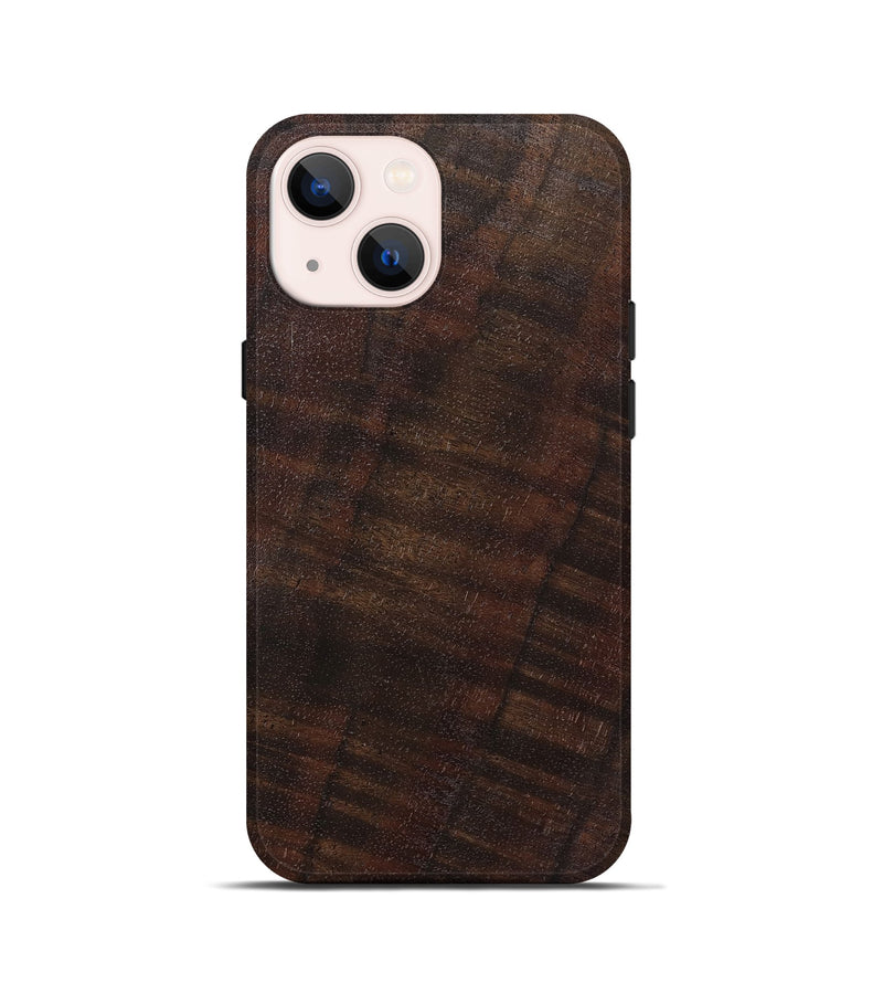 iPhone 13 mini Wood Live Edge Phone Case - Dimitri (Solid Wood, 825858)