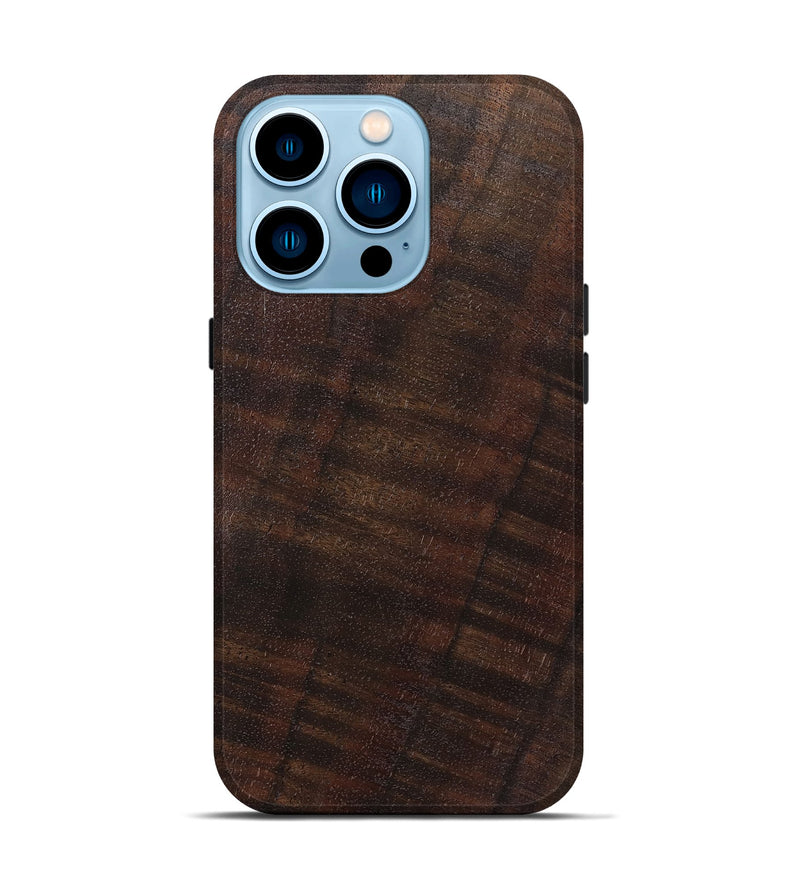 iPhone 14 Pro Wood Live Edge Phone Case - Dimitri (Solid Wood, 825858)