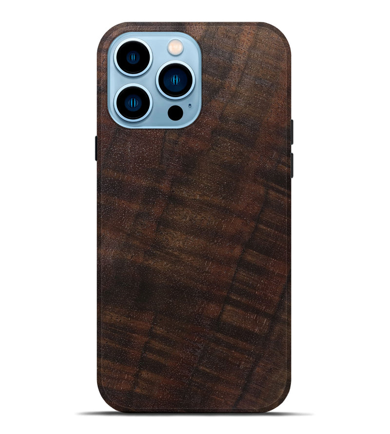 iPhone 14 Pro Max Wood Live Edge Phone Case - Dimitri (Solid Wood, 825858)