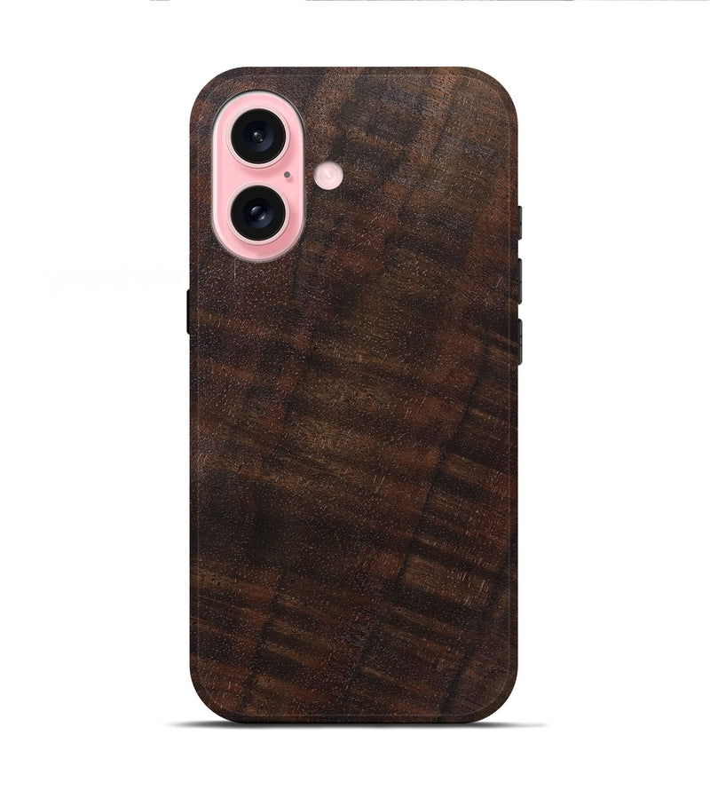 iPhone 16 Wood Live Edge Phone Case - Dimitri (Solid Wood, 825858)