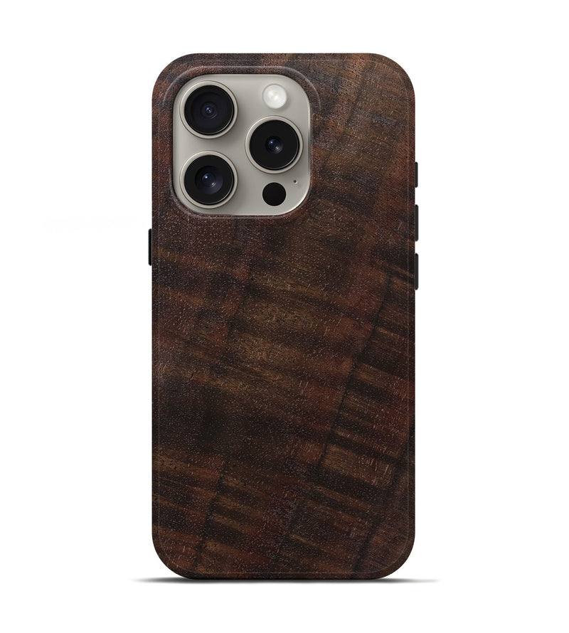 iPhone 16 Pro Wood Live Edge Phone Case - Dimitri (Solid Wood, 825858)