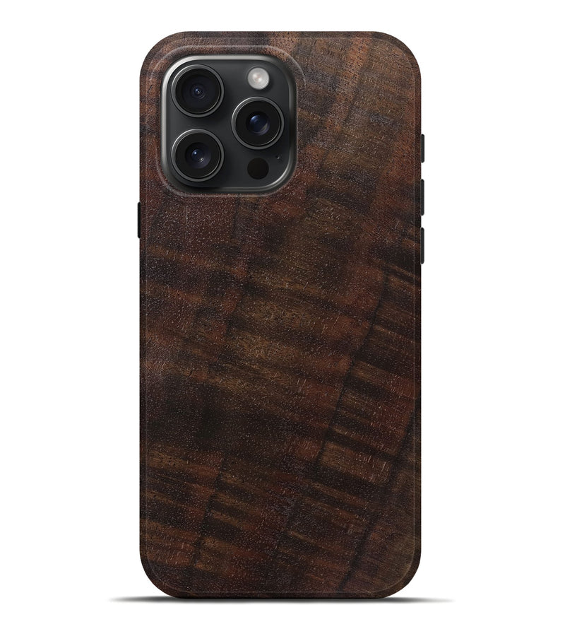 iPhone 16 Pro Max Wood Live Edge Phone Case - Dimitri (Solid Wood, 825858)