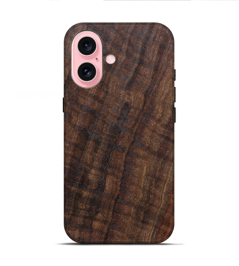 iPhone 16 Wood Live Edge Phone Case - Cary (Solid Wood, 825860)