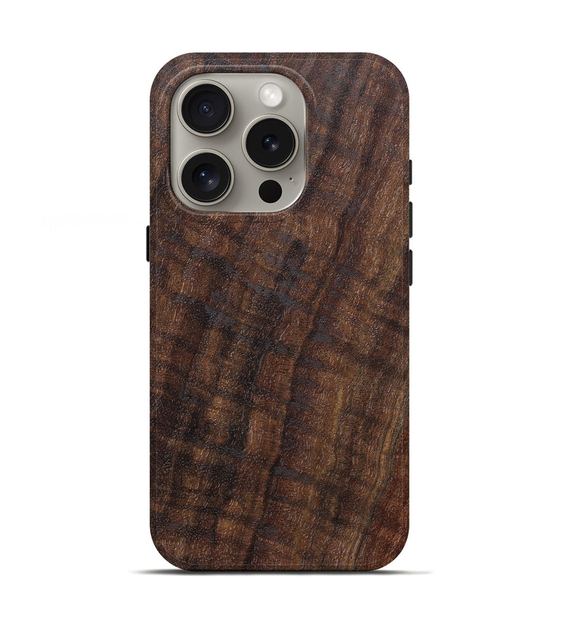 iPhone 16 Pro Wood Live Edge Phone Case - Cary (Solid Wood, 825860)