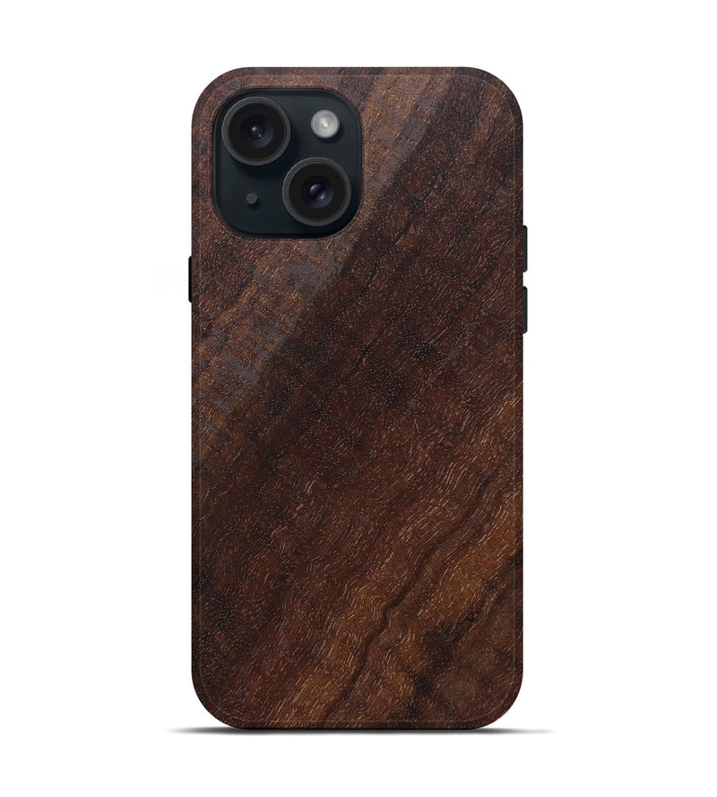 iPhone 15 Wood Live Edge Phone Case - Baylee (Solid Wood, 825865)