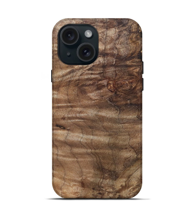 iPhone 15 Wood Live Edge Phone Case - Zackary (Solid Wood, 825866)