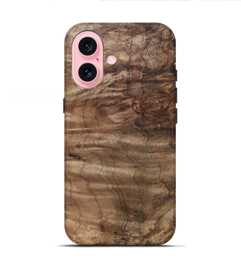 iPhone 16 Wood Live Edge Phone Case - Zackary (Solid Wood, 825866)