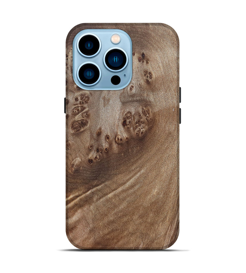 iPhone 14 Pro Wood Live Edge Phone Case - Florene (Solid Wood, 825868)
