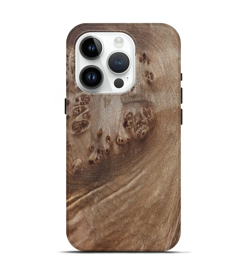 iPhone 15 Pro Wood Live Edge Phone Case - Florene (Solid Wood, 825868)