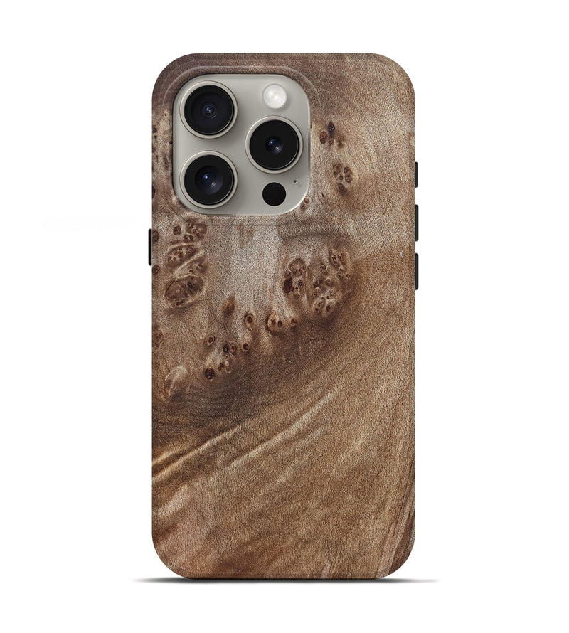 iPhone 16 Pro Wood Live Edge Phone Case - Florene (Solid Wood, 825868)
