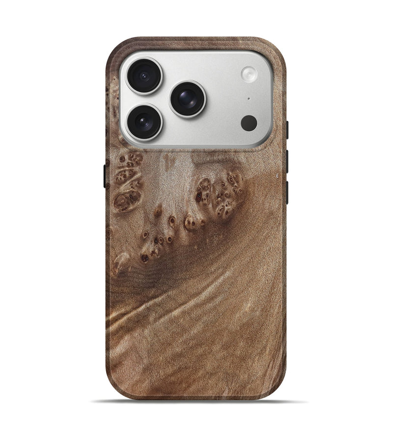 iPhone 17 Pro Wood Live Edge Phone Case - Florene (Solid Wood, 825868)