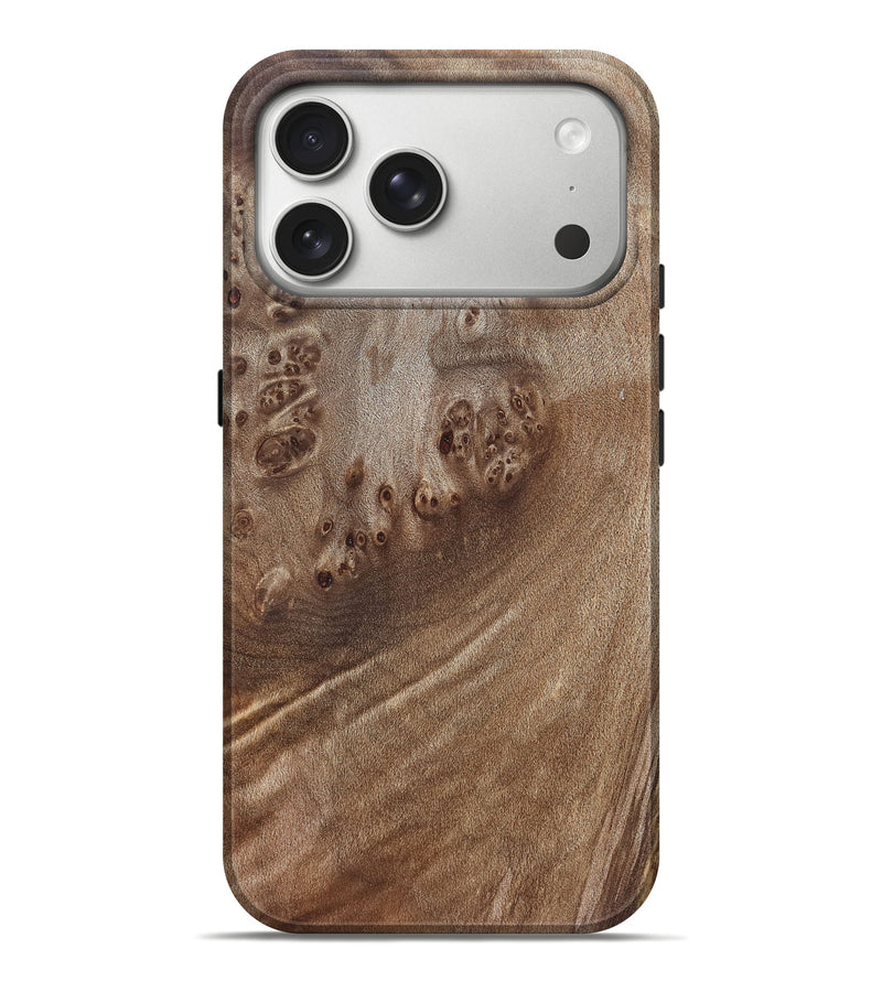 iPhone 17 Pro Max Wood Live Edge Phone Case - Florene (Solid Wood, 825868)