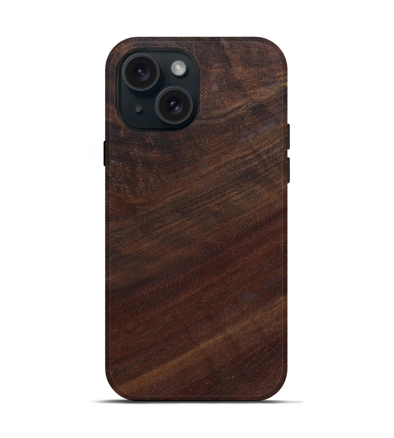 iPhone 15 Wood Live Edge Phone Case - Kennith (Solid Wood, 825869)