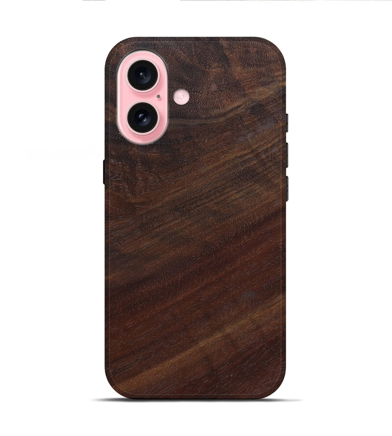 iPhone 16 Wood Live Edge Phone Case - Kennith (Solid Wood, 825869)