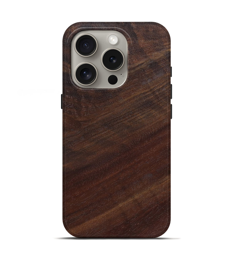iPhone 16 Pro Wood Live Edge Phone Case - Kennith (Solid Wood, 825869)