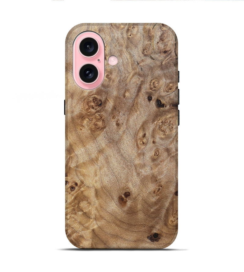iPhone 16 Wood Live Edge Phone Case - Foster (Solid Wood, 825871)
