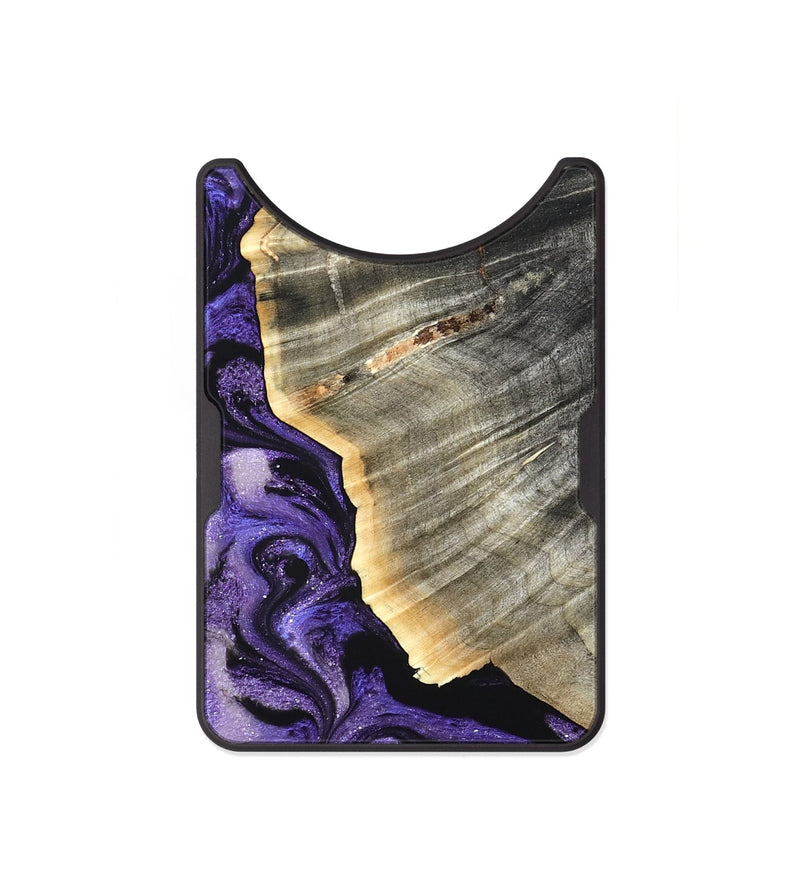 Alloy Wood Wallet - Kaylee (Purple, 825879)