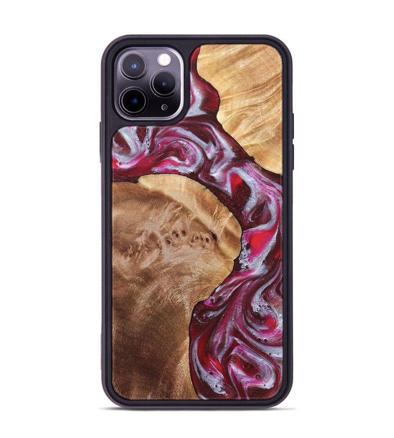 iPhone 11 Pro Max Wood Phone Case - Maia (Red, 825880)