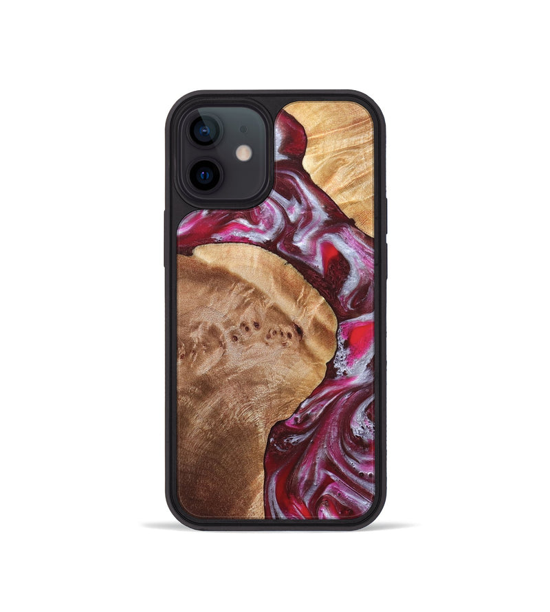 iPhone 12 mini Wood Phone Case - Maia (Red, 825880)