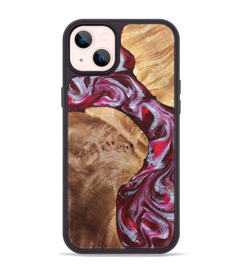 iPhone 14 Plus Wood Phone Case - Maia (Red, 825880)