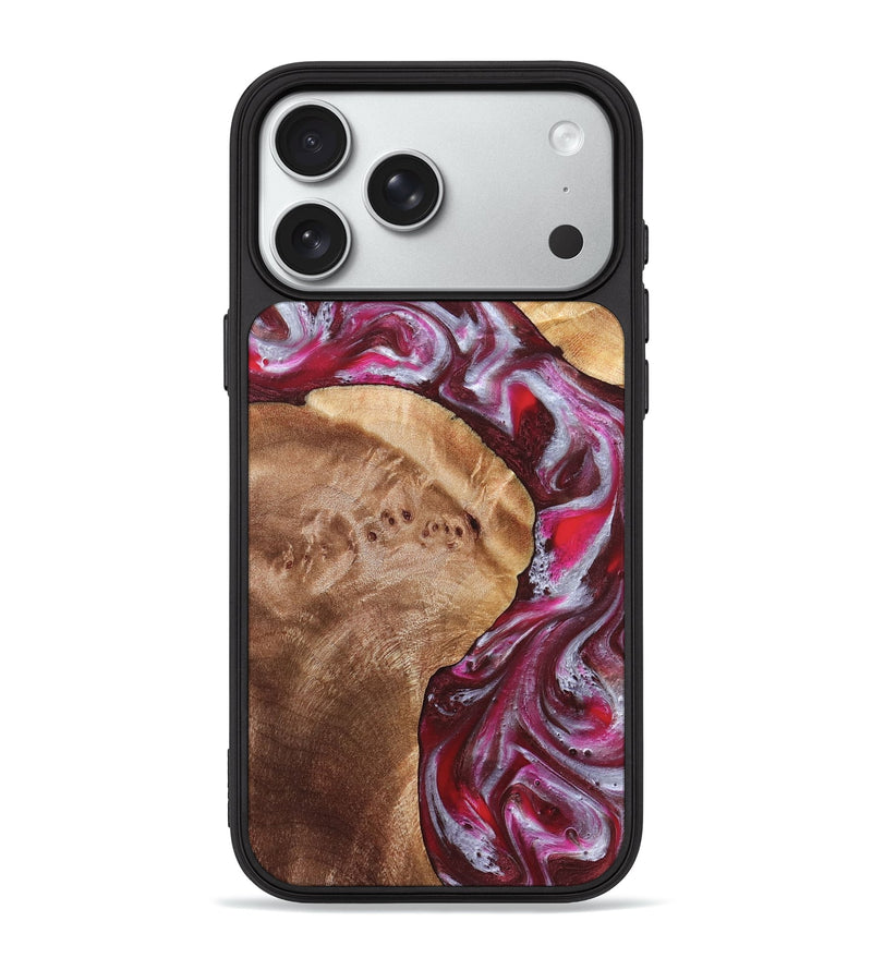 iPhone 18 Pro Max Wood Phone Case - Maia (Red, 825880)