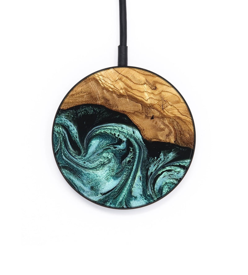 Circle Wood Wireless Charger - Opal (Ancient Olive, 825920)