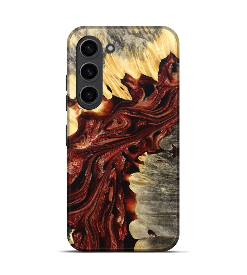 Galaxy S23 Wood Live Edge Phone Case - Jolie (Red, 825939)