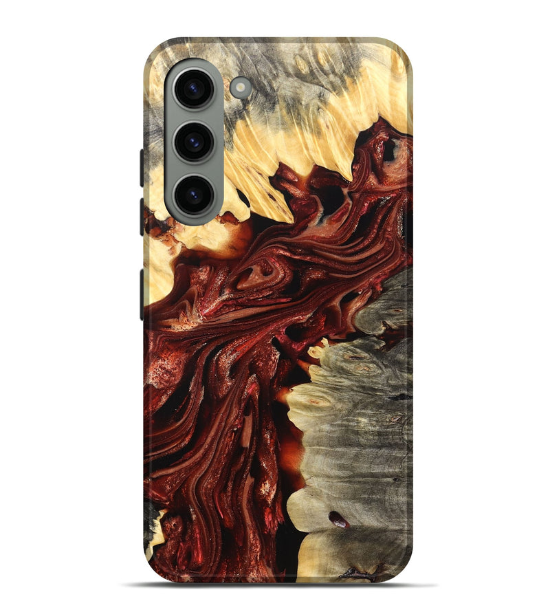 Galaxy S23 Plus Wood Live Edge Phone Case - Jolie (Red, 825939)