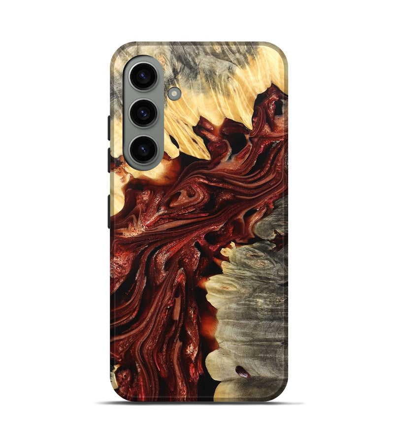 Galaxy S24 Wood Live Edge Phone Case - Jolie (Red, 825939)