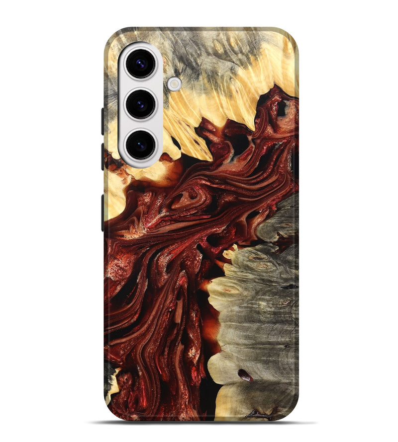 Galaxy S25 Plus Wood Live Edge Phone Case - Jolie (Red, 825939)