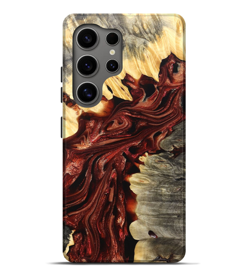 Galaxy S25 Ultra Wood Live Edge Phone Case - Jolie (Red, 825939)