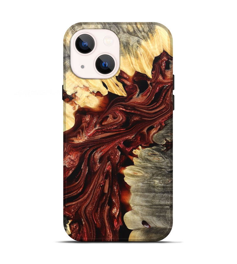 iPhone 13 Wood Live Edge Phone Case - Jolie (Red, 825939)