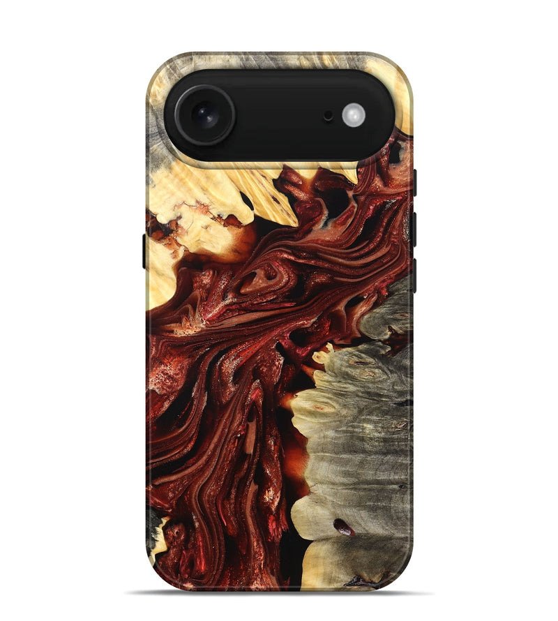 iPhone 17 Air Wood Live Edge Phone Case - Jolie (Red, 825939)