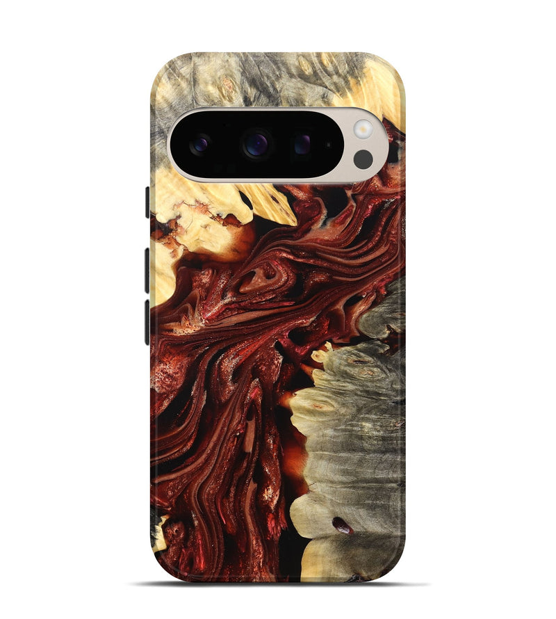 Pixel 10 Wood Live Edge Phone Case - Jolie (Red, 825939)