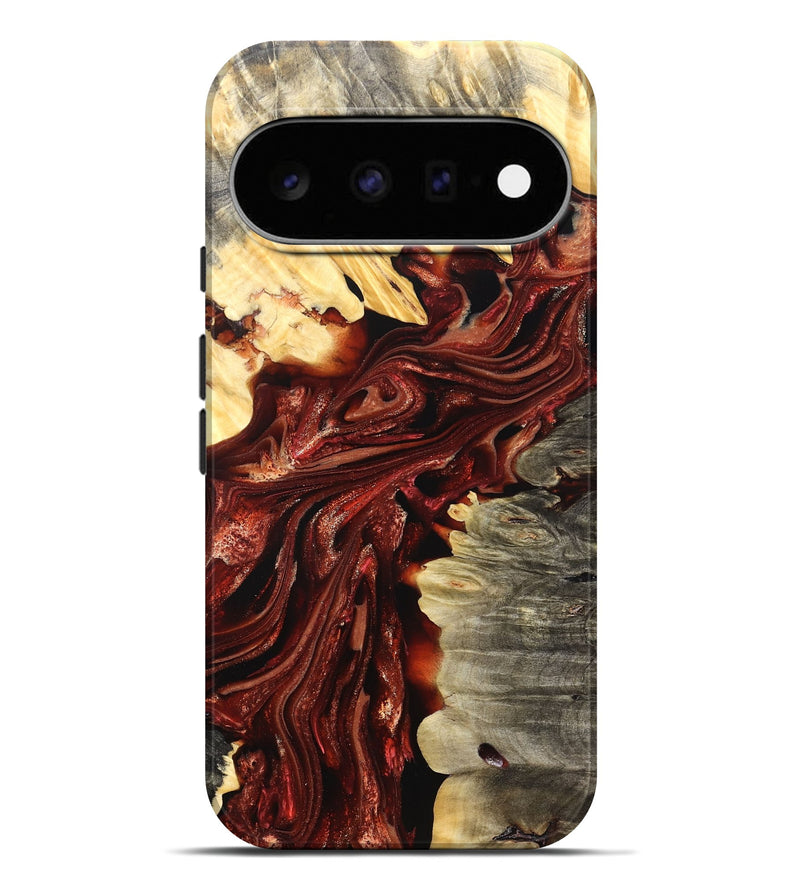 Pixel 11 Pro XL Wood Live Edge Phone Case - Jolie (Red, 825939)