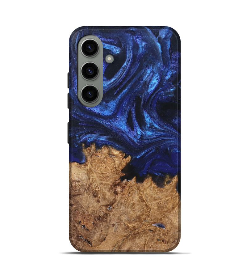 Galaxy S24 Wood Live Edge Phone Case - Kim (Blue, 825940)